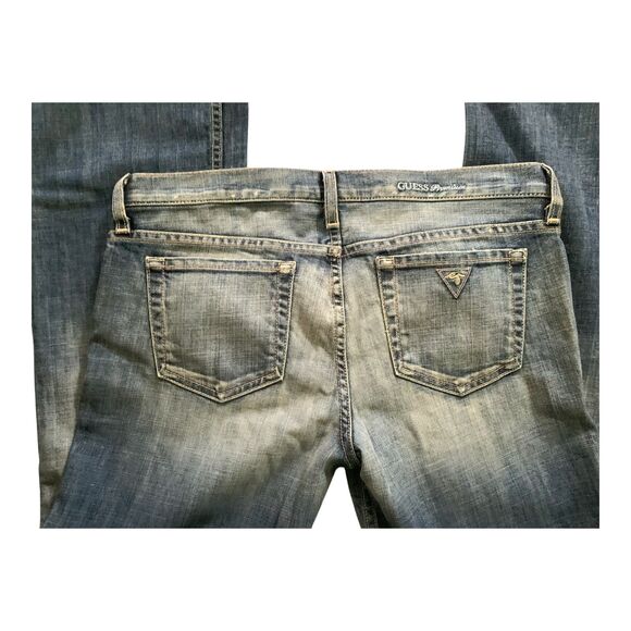 NEW GUESS premium Jeans foxy flare dark denim Nottingham ladies size 31 - Picture 5 of 6